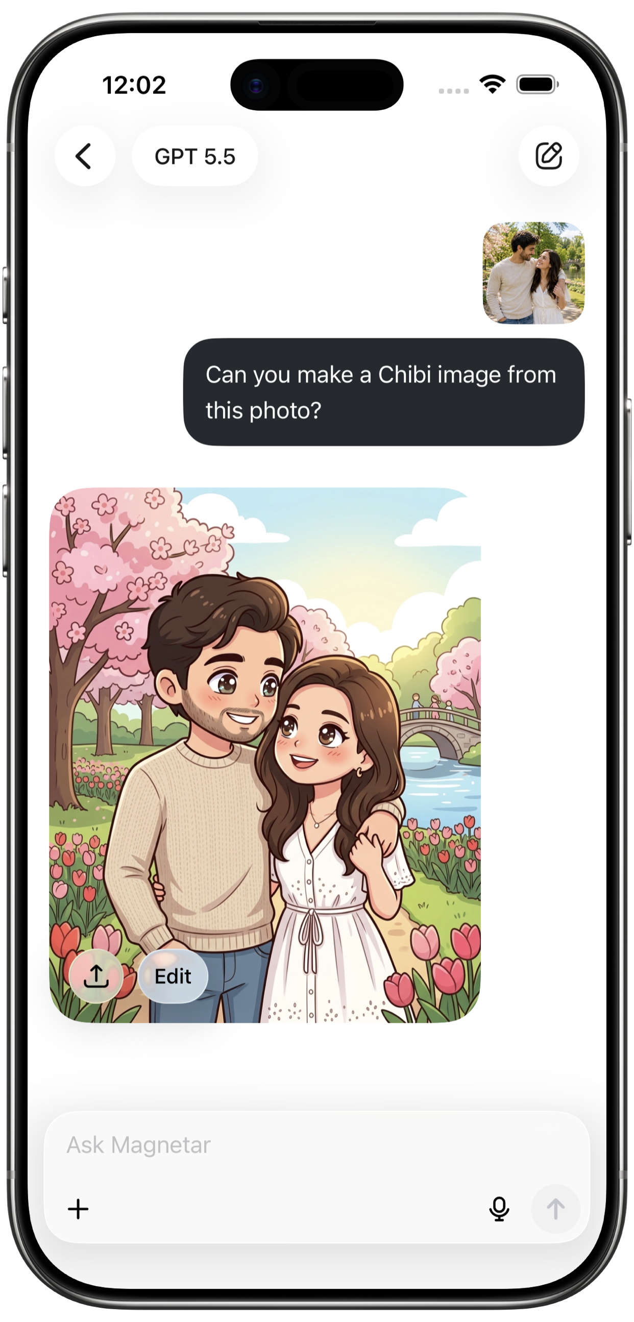 Create image + Create video screen in Magnetar
